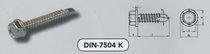 DIN 7504K 6-KANT KOP ZINK