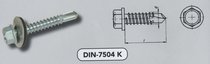 DIN 7504K 6-KANT KOP ZINK EPDM
