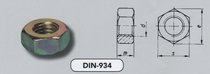 DIN 934 08 GEELVERZ.