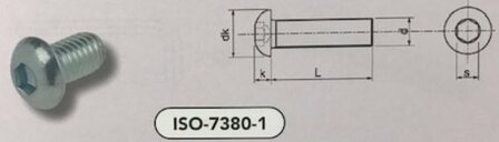 m  3x  6 bolkopschroef BZK staal verzinkt (7380-1/010.9 VPE:500)