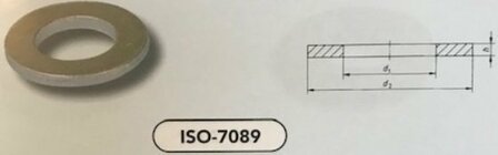 m 18 (19X34X3,0) vlakke sluitringen verzinkt HV200 (7089/HV200 VPE:500)