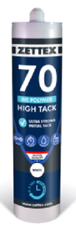 MS 70 Polymer High-Tack Black 290 ml cartridge (VPE:  12 stuks)