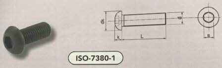 m  3x  6 bolkopschroef BZK staal zwart (7380-1/010.9 VPE:500)