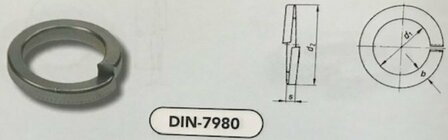 m 14 veerringen staal verzinkt (7980 VPE:500)