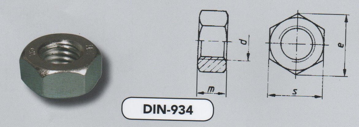 DIN-934-08-VERZINKT