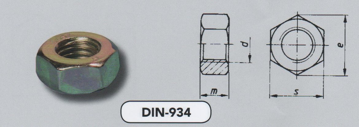 DIN-934-08-GEELVERZ