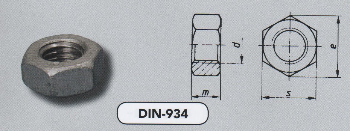 DIN-934-08-TZN-OM