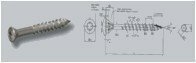  5,0X 45 TX25 vlonderschroeven RVS A2 (VPE:200)