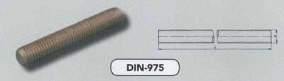 m 10x1000 draadstangen staal verzinkt (976-1/4.8 VPE:25)