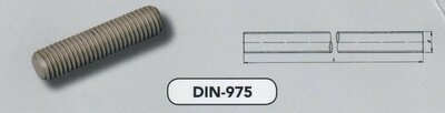 m 18x1000 draadstangen staal TZN-iso pass. (976-1/8.8 VPE:10)