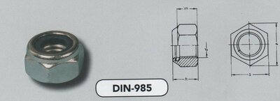 m 22  6-kant borgmoeren staal verzinkt (985/6-8 VPE:50)