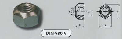 m 14 borgmoeren volmetaal staal verzinkt (980V/8 VPE:100)