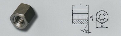 TR 22x  5   6kntmoeren trapezium staal blank (VPE:1)