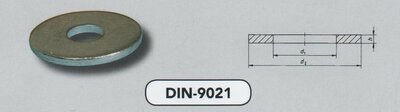 m 18 (20X56X4,0) carrosserieringen verzinkt (9021 VPE:100)