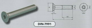 m  3x  8 BZK schroef pvk staal verzinkt (7991/08.8 ~ISO10642 VPE:500)