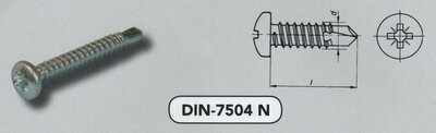  4,2X  9,5 PZ2 boorschroef CK pozi +Vert. verzinkt (7504N VPE:200)