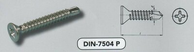  4,2x 32,0 boorschroef pvk phil staal verzinkt (7504P VPE:200)
