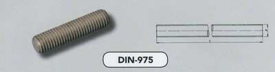 m  8x1000 draadstangen staal TZN-iso pass. (976-1/4.8 VPE:50)