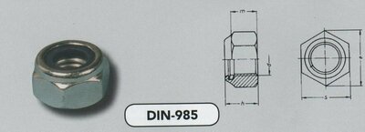 m  3  6-kant borgmoeren staal verzinkt (985/6-8 VPE:200)