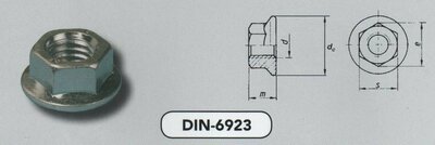 m  8 flensmoeren z/vertnd staal TZN-iso pass. (6923/8 VPE:200)