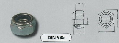 m  6  6-kant borgmoeren staal verzinkt (985/6-8 VPE:10000)