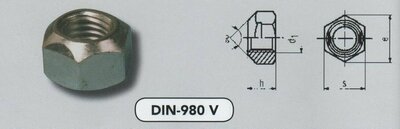 m 10 borgmoeren volmetaal staal verzinkt (980V/8 VPE:100)