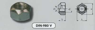 m 16 borgmoeren volmetaal staal verzinkt (980V/8 VPE:100)