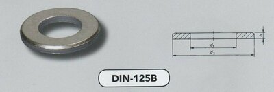 m  5 (5,3X10X1,0) HV140 sluitringen facet verzinkt (125B VPE:100)