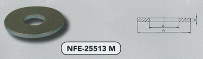 m  3 (3,2X08X0,8) vlakke sluitringen verzinkt (NFE25513M VPE:200)