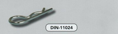  4 mm borgveren enkel staal verzinkt (11024 VPE:125)